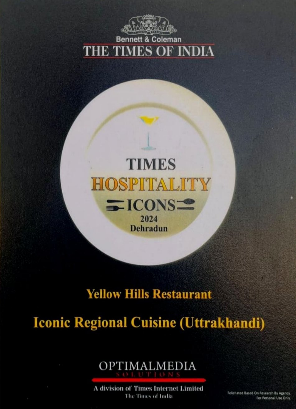 Yellow Hills Wins Iconic Regional Cuisine Award 2024